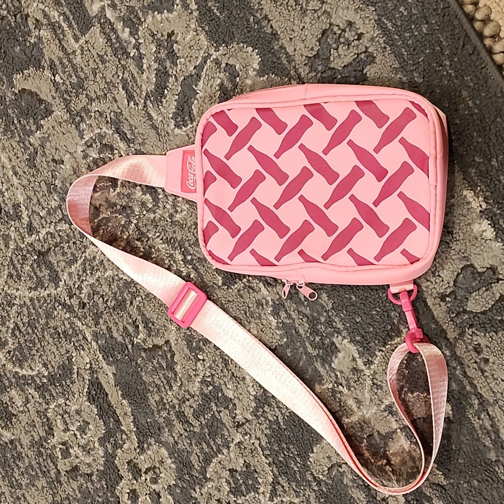 Pink Coca-Cola crossbody bag brand new never used calling all Coca-Cola fans